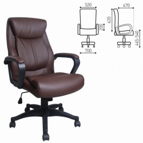 Кресло офисное BRABIX Enter EX-511 (коричневый) в Татарске - tatarsk.katalogmebeli.com | фото