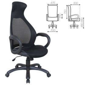 Кресло офисное BRABIX Genesis EX-517 (черное) в Татарске - tatarsk.katalogmebeli.com | фото