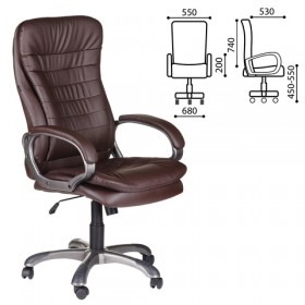 Кресло офисное BRABIX Omega EX-589 (коричневое) в Татарске - tatarsk.katalogmebeli.com | фото
