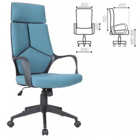 Кресло офисное BRABIX Prime EX-515 (голубая ткань) в Татарске - tatarsk.katalogmebeli.com | фото