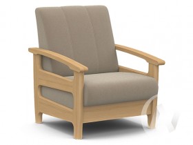 Кресло для отдыха Омега (бук лак/CATANIA LATTE) в Татарске - tatarsk.katalogmebeli.com | фото