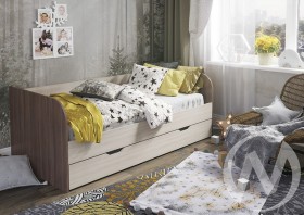 Кровать детская Балли 2-х уровневая (шимо темный/шимо светлый) в Татарске - tatarsk.katalogmebeli.com | фото