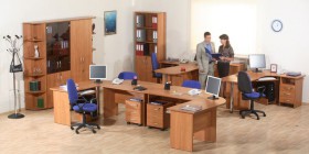 Мебель для персонала Альфа 61 Ольха в Татарске - tatarsk.katalogmebeli.com | фото